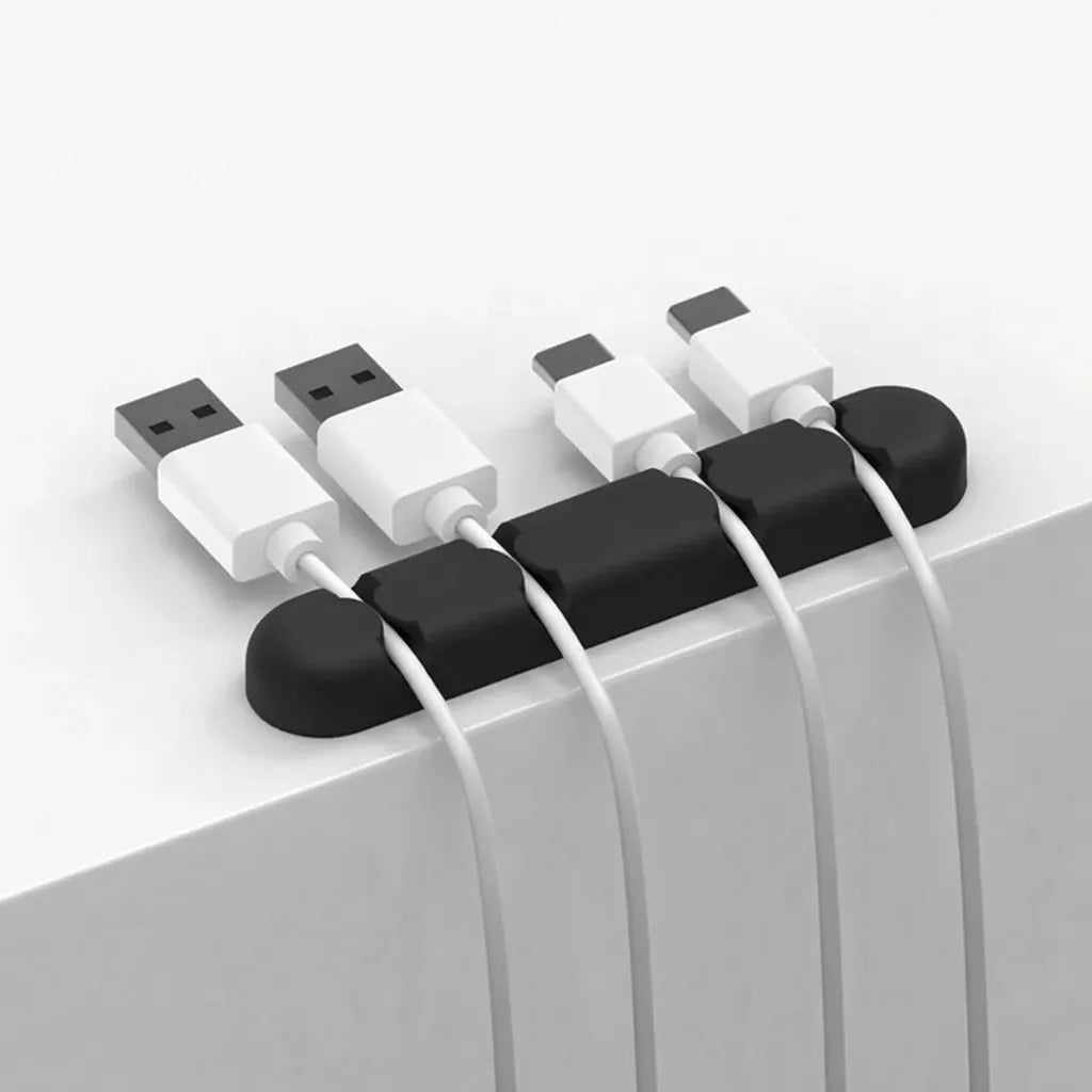 Organizador De Cables De Silicona Con Adhesivo Organización fed adel 08