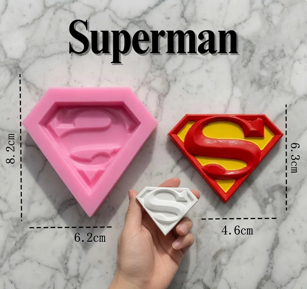 Set X7 Moldes De Silicona Super Heroes Y Villanos Spiderman
