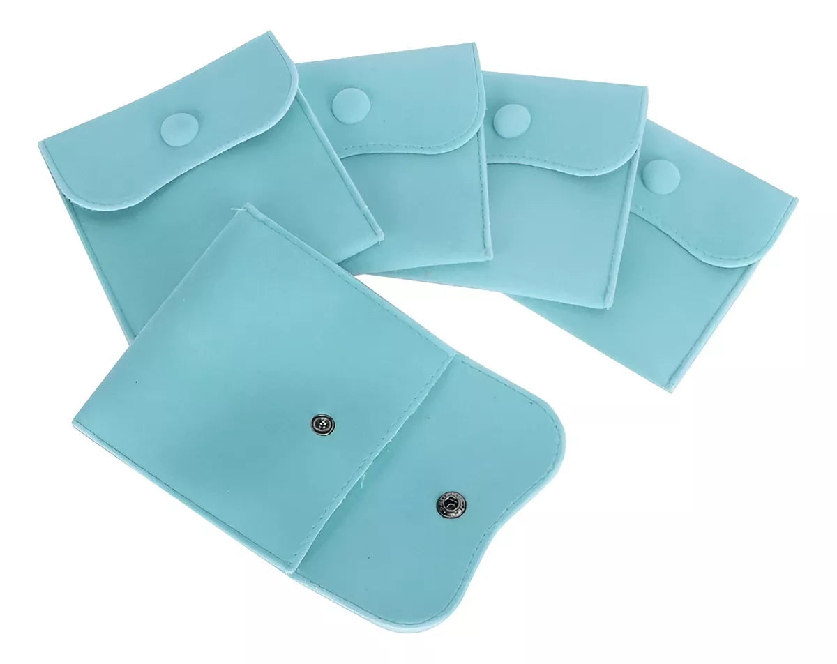 Bolsita Estuche Terciopelo Alhajas Joyeria Souvenir X10un turquesa