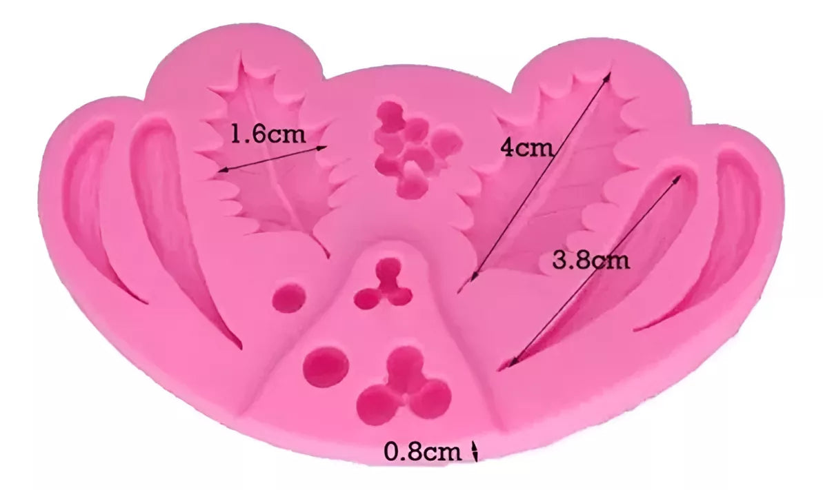 Moldes De Silicona Hojas Hojitas Ideal Fondant Artesanias