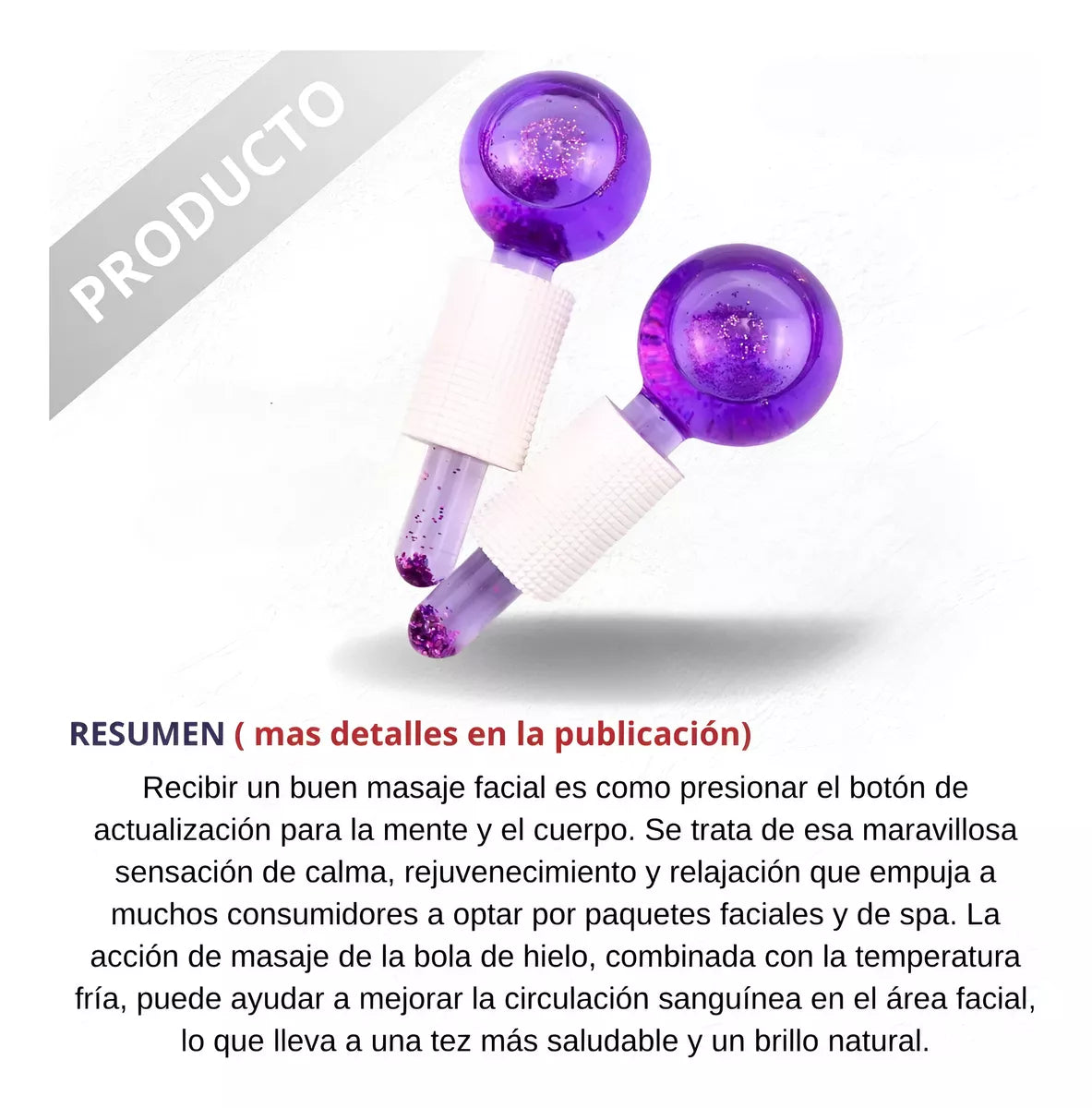 Masajeador Facial Calmante Sinusal Antipirético Cara Cuello FEDE-019