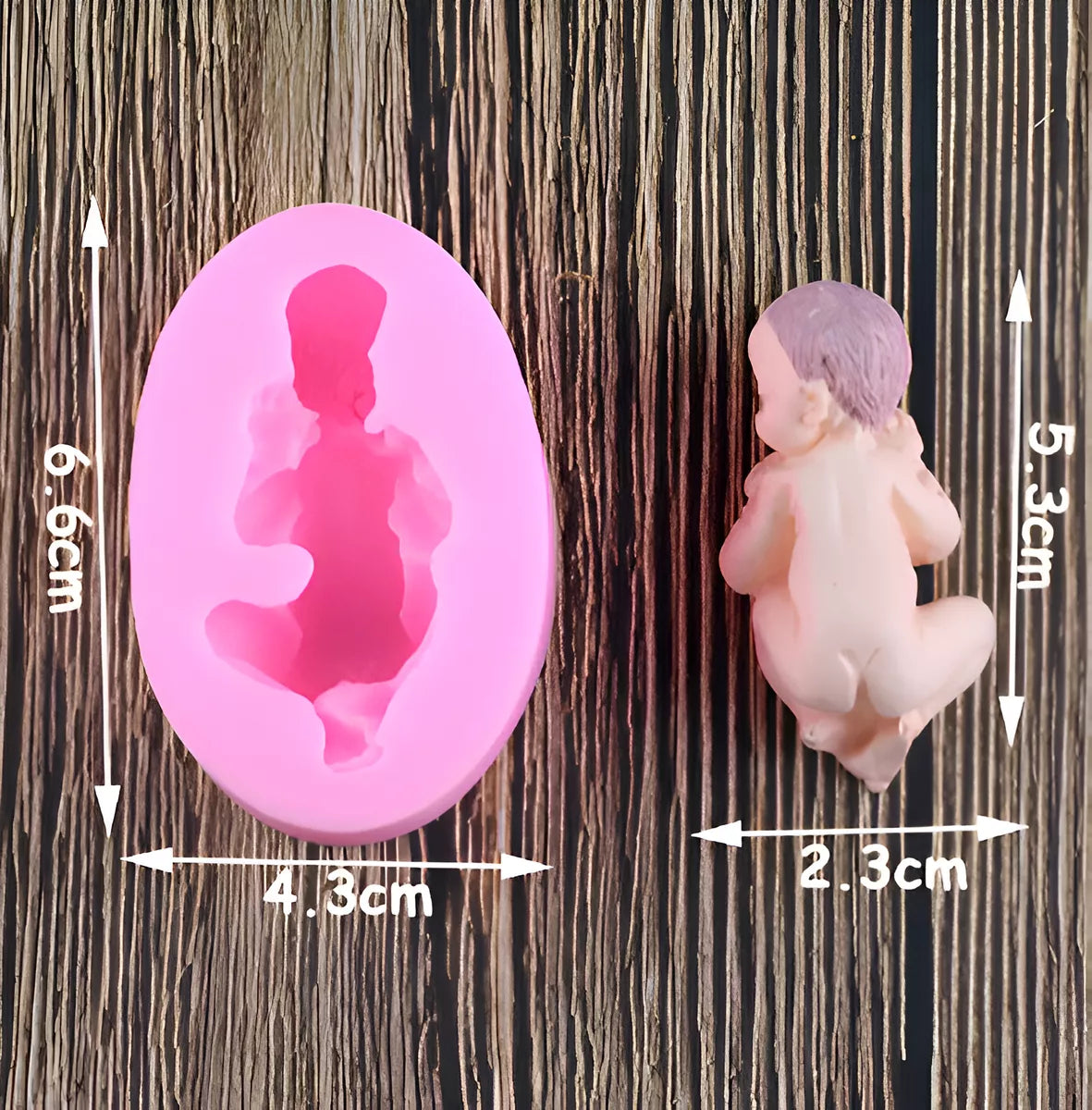 Molde Silicona Bebe Dormilon Bebe Durmiendo