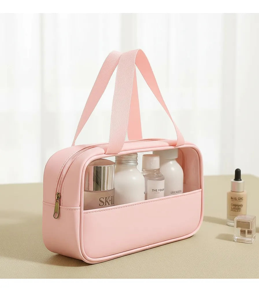 Neceser Estuche De Viaje Elegante Ideal Cosméticos Rosa FEDE ADELANTE 01