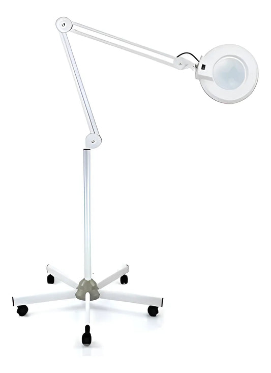 Lampara Lupa Pie Luz Gran Aumento Cosmetologo Podologo aumento x5