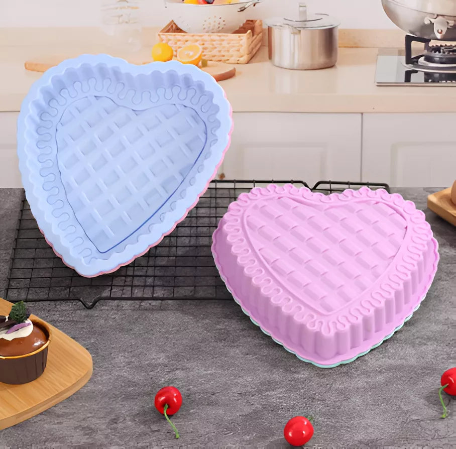 Moldes De Silicona Corazon Grande Reposteria Artesanias