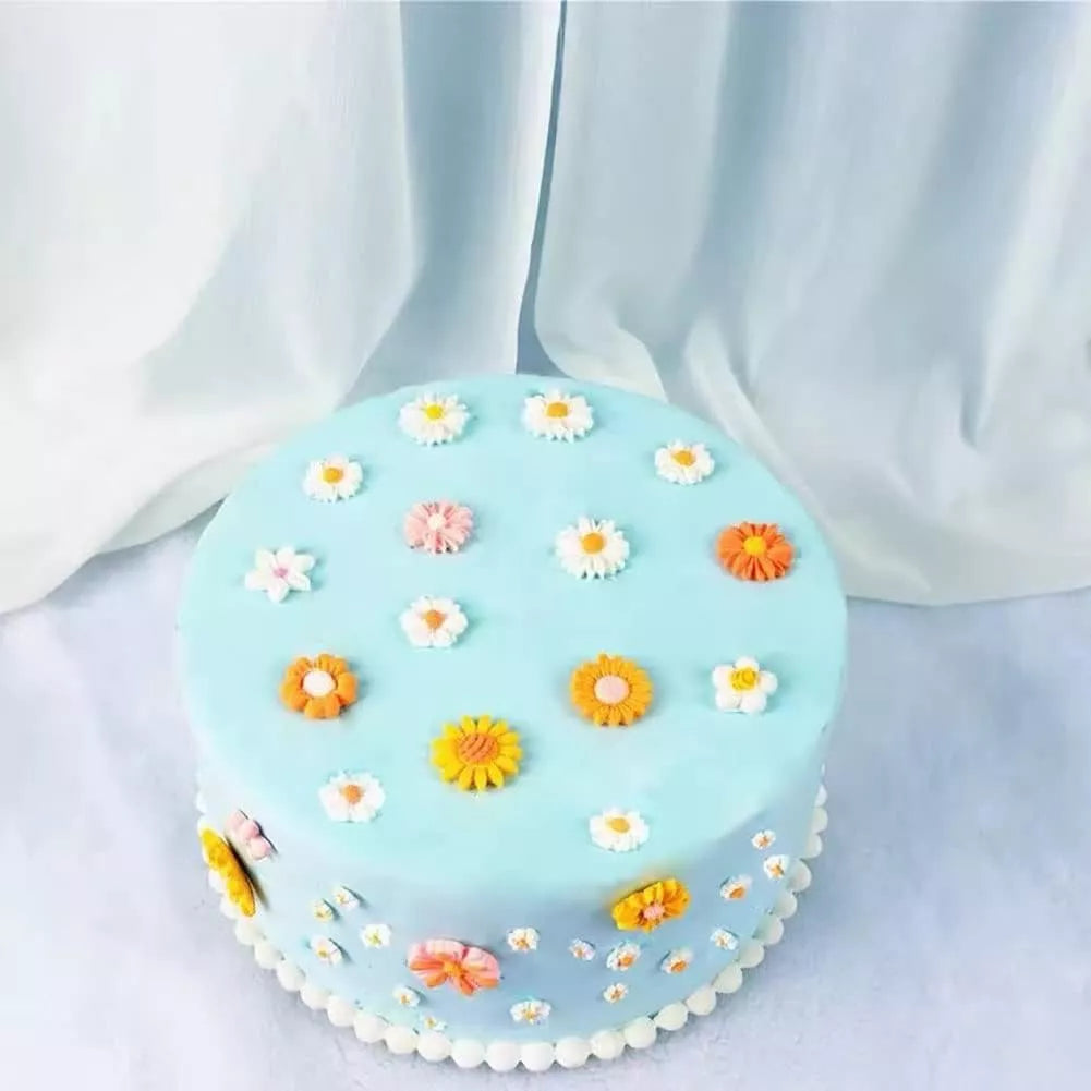 Molde De Silicona Flores Varias Decoracion Torta Fondant SKU R-028