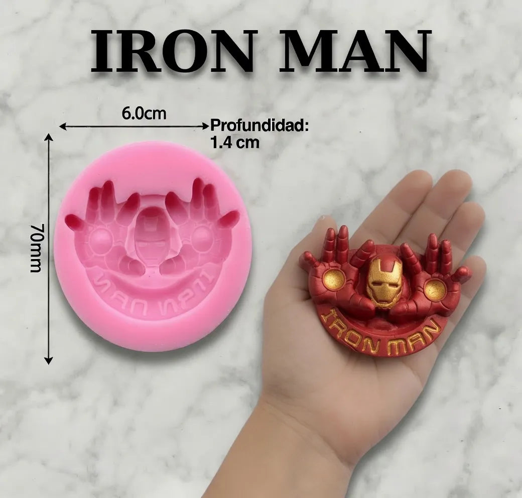 Set X7 Moldes De Silicona Super Heroes Y Villanos Spiderman