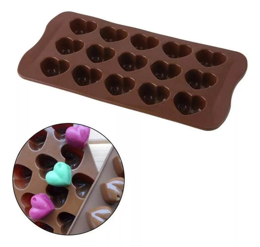 Moldes De Silicona bombones corazon chico