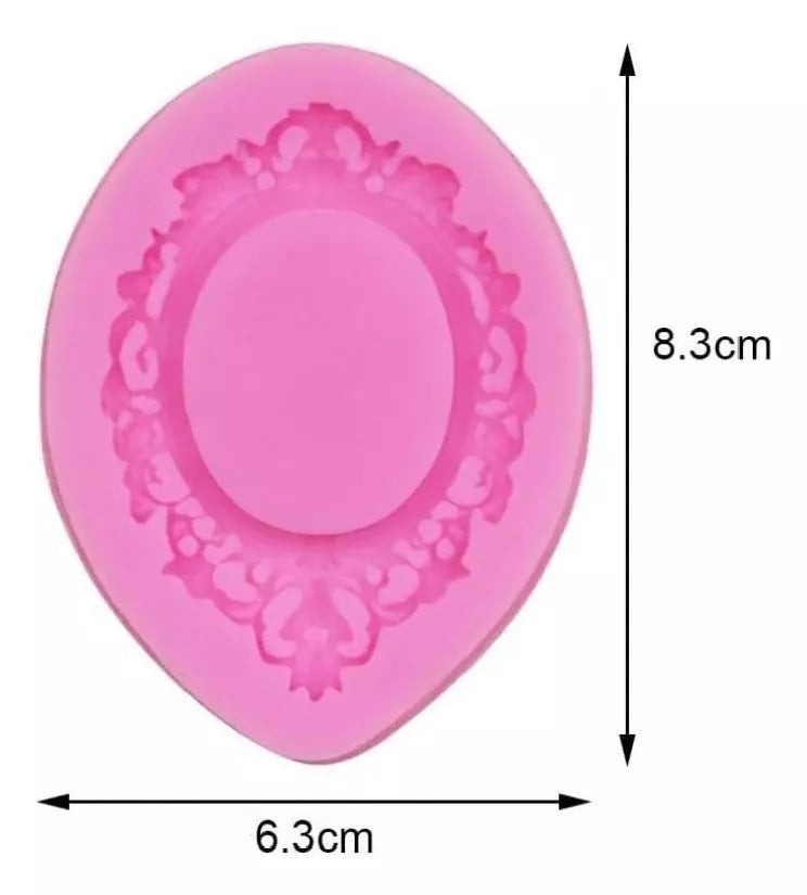 Moldes Silicona Marco Foto Antiadherente Fondant R-006