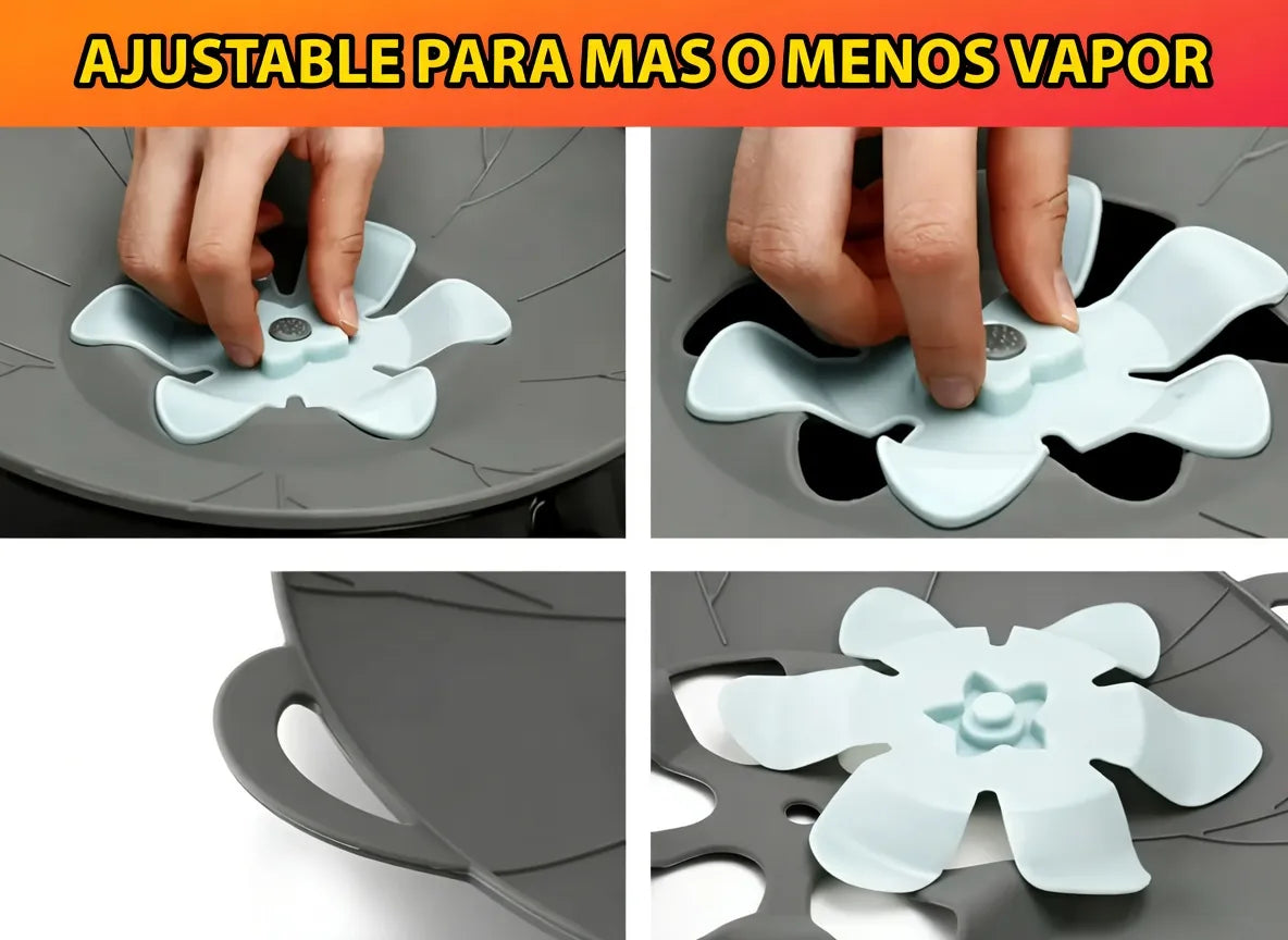 Tapa De Silicona Anti Derrame Multifuncion Ideal Para Cocina