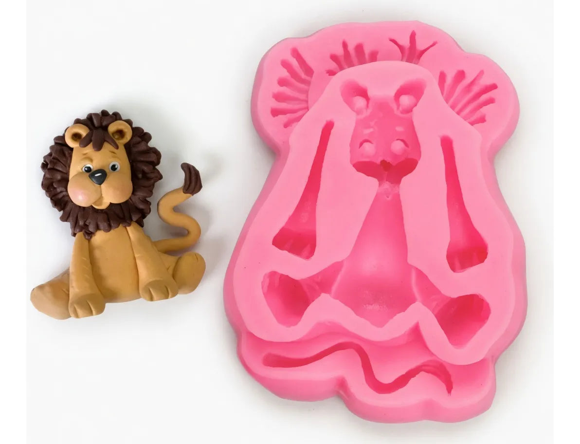 Molde Silicona Leon Carita Animales Ideal Decoracion Tortas R-020