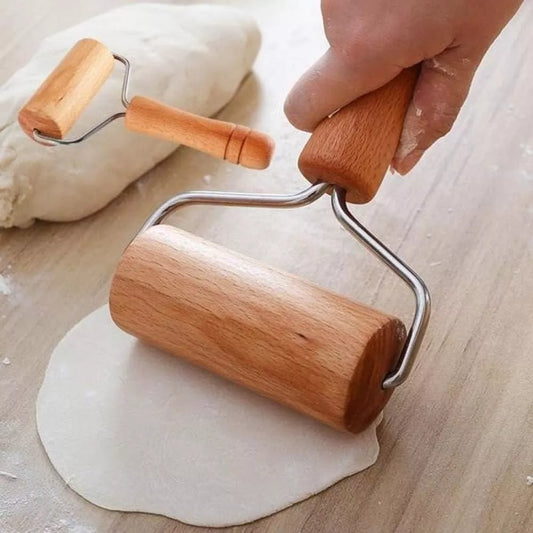 Rodillo Para Amasar Madera Pasteleria Utensilio Cocina