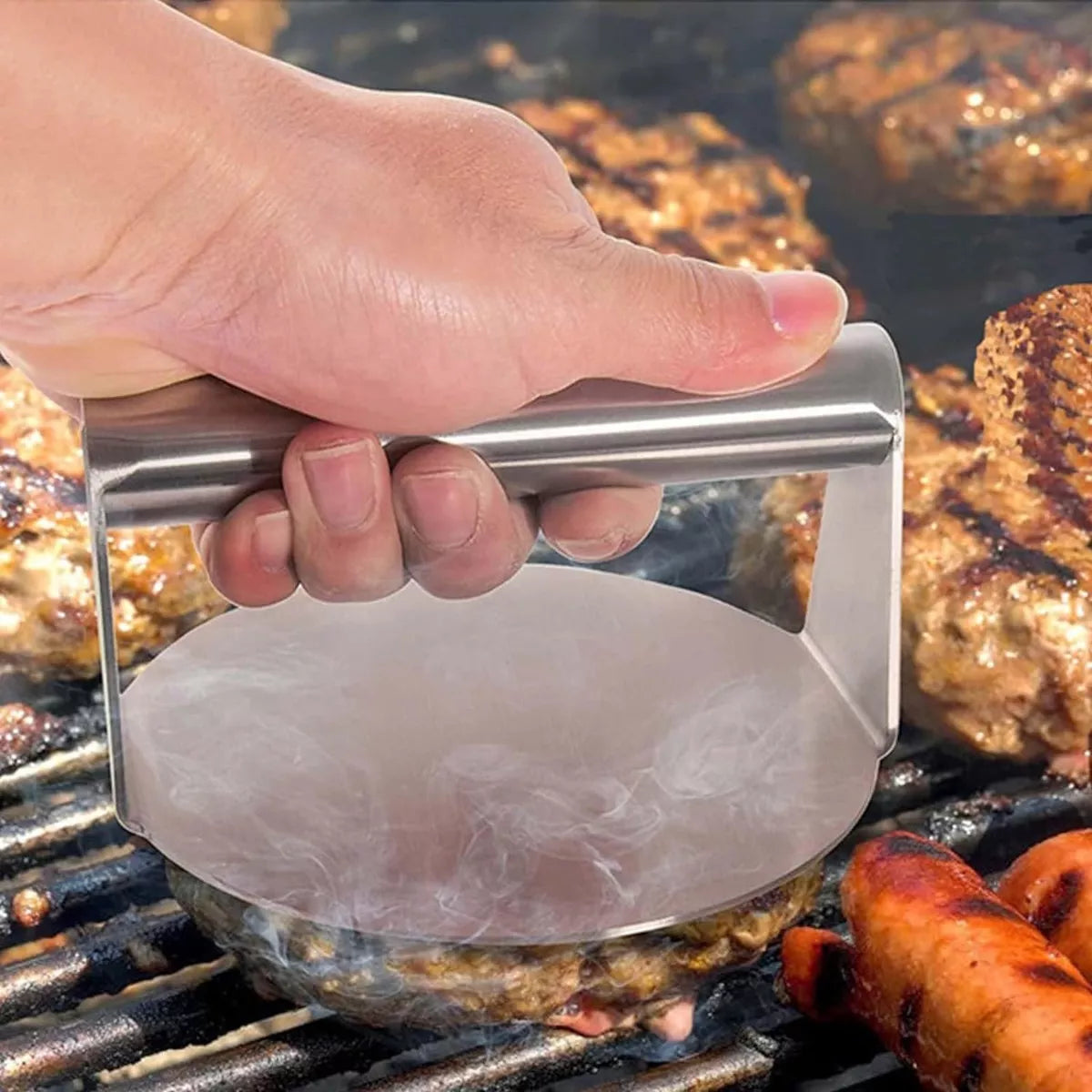 Prensa Smasher Para Hamburguesas Smash Ø14cm Acero Inoxidable