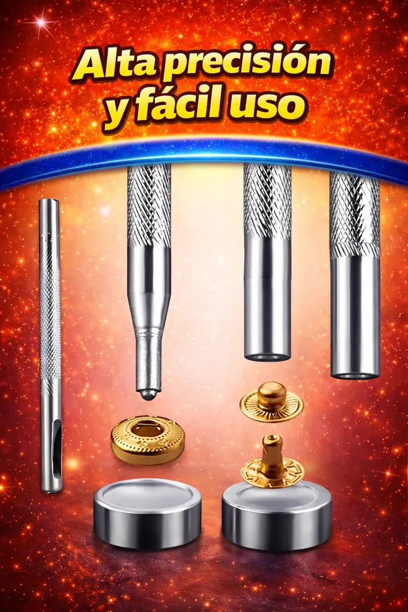 Set De Ojalillos + Pinza Saca Bocados Para Cuero Artesanias