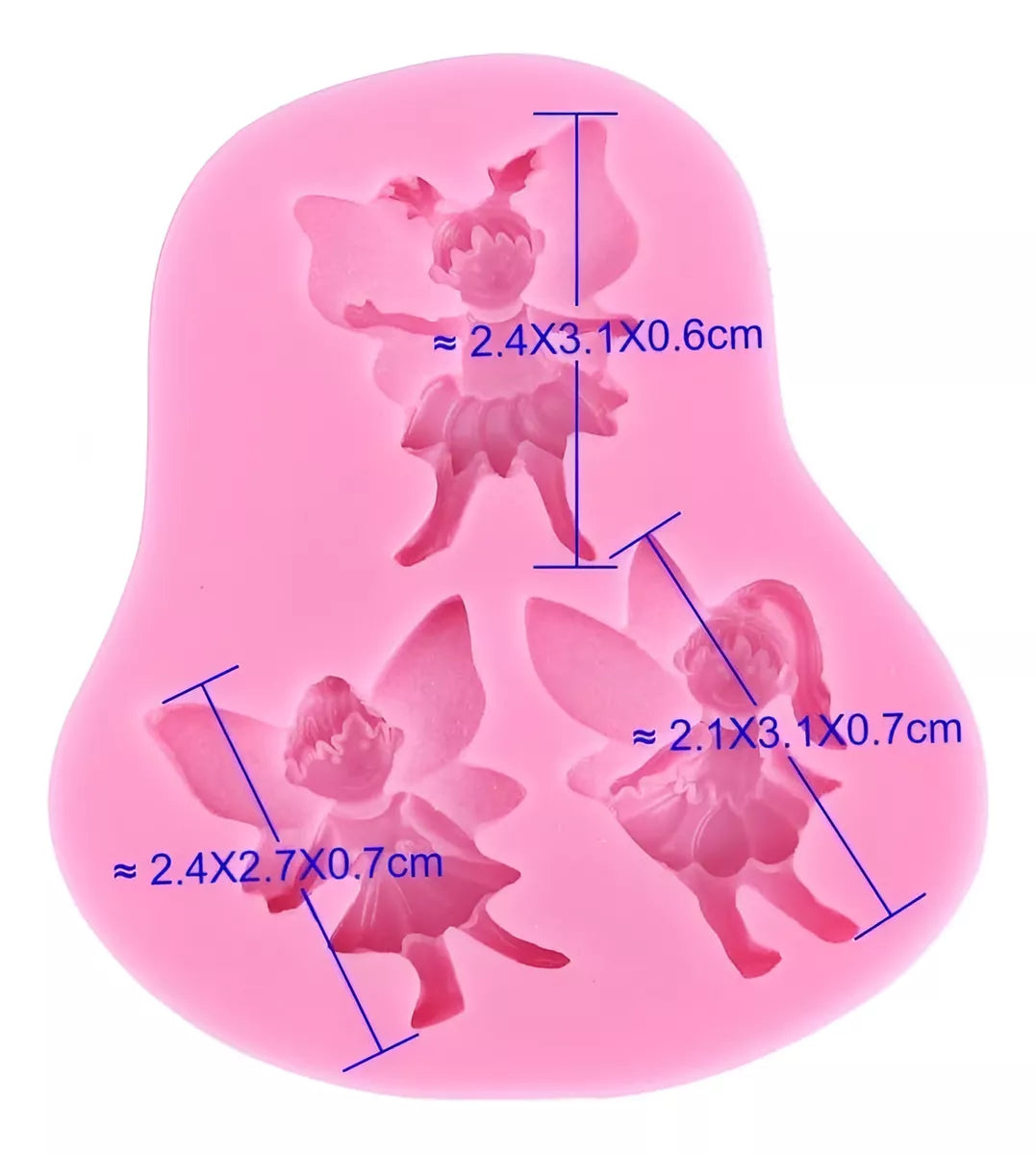 Molde De Silicona Angel o 3 hadas