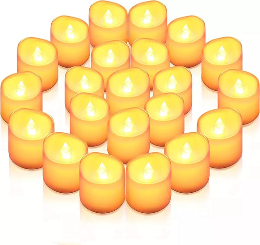 Velas Velitas Led Con Pilas Incluidas Pack 24 Unidades