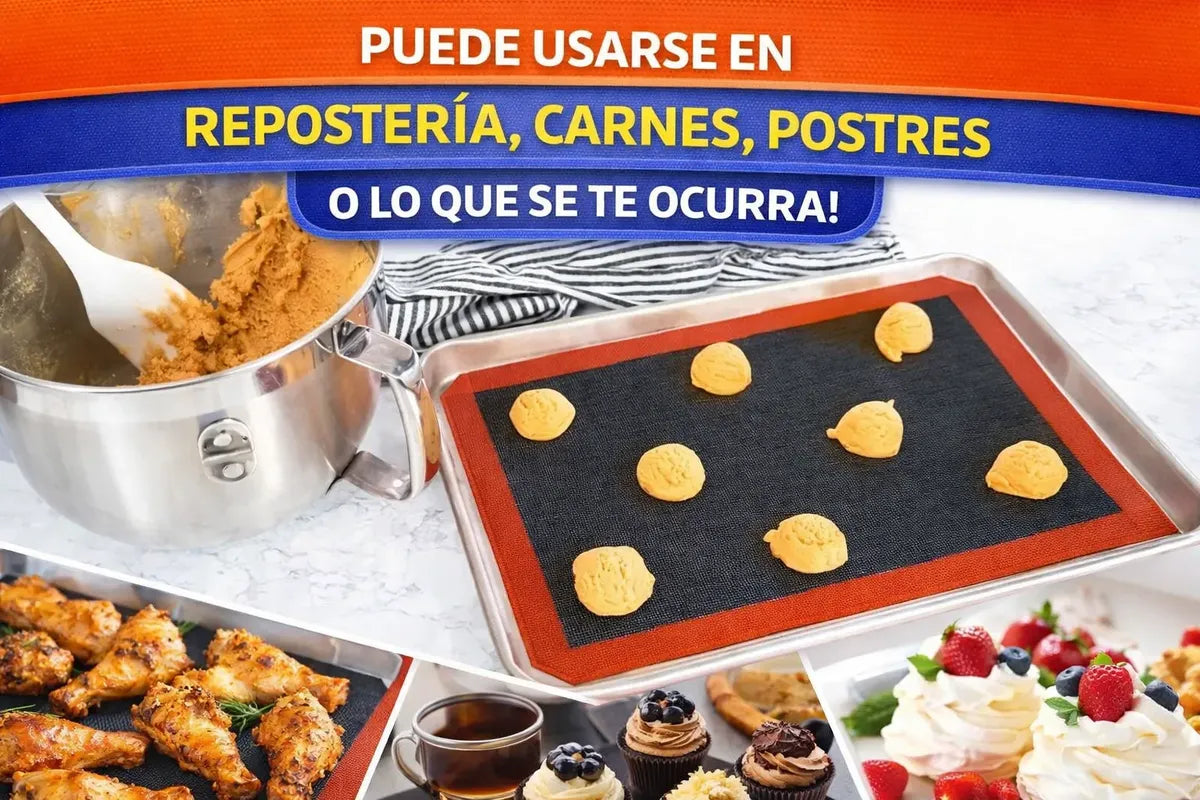 Placa Tapete De Silicona Microperforado ideal Repostería Uso Alimentico 40 cm x 30 cm