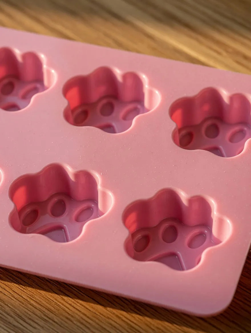Molde De Silicona Patitas De Perro Chocolate Jabon Souvenir