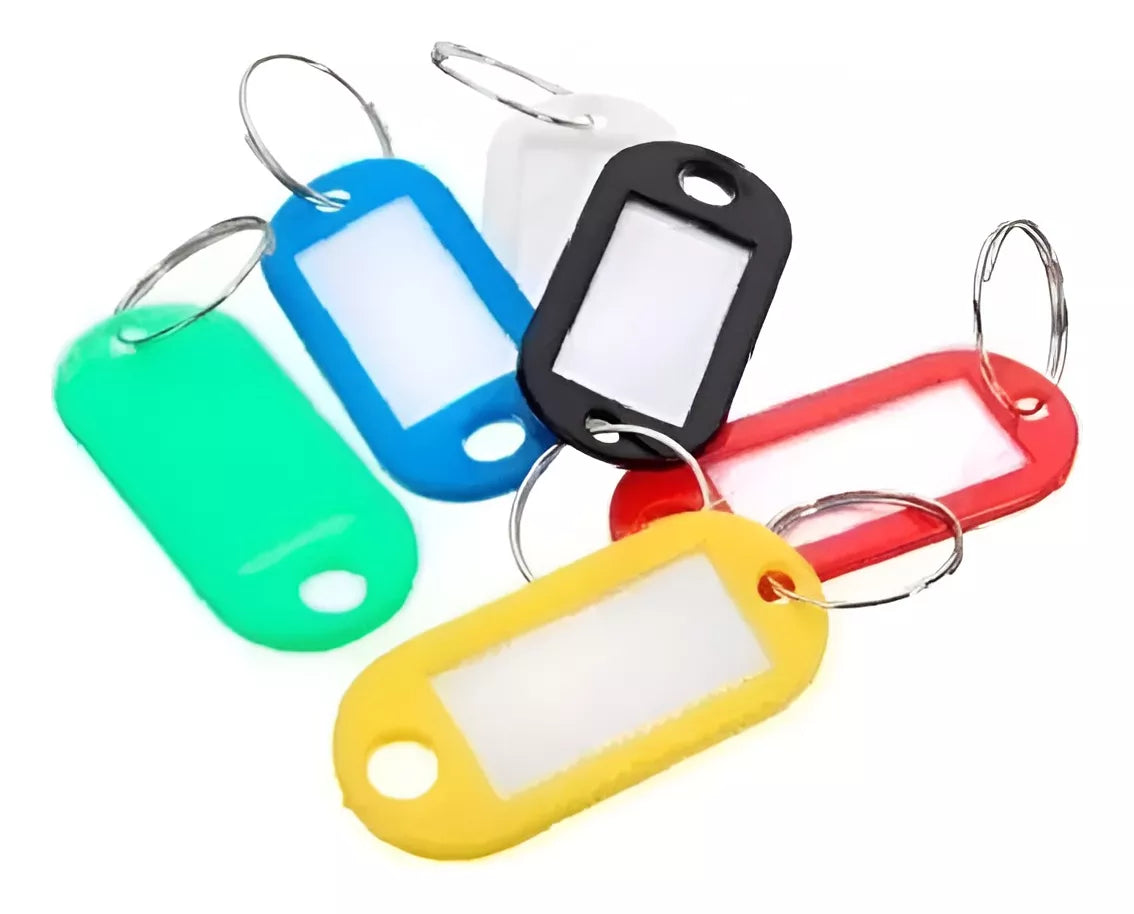 Llavero Identificador Con Etiqueta Pack X50 Unidades