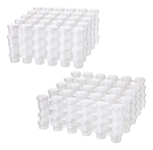 Tira De 6 Frasco Pote Bote Para Pintura Pack 102 Unidades