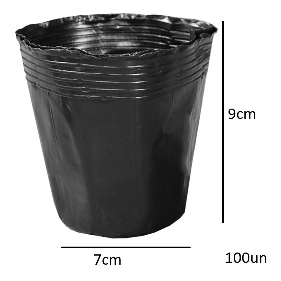 Macetas Negras 9 Cm Economicas Para Plantines Suculenta 100u