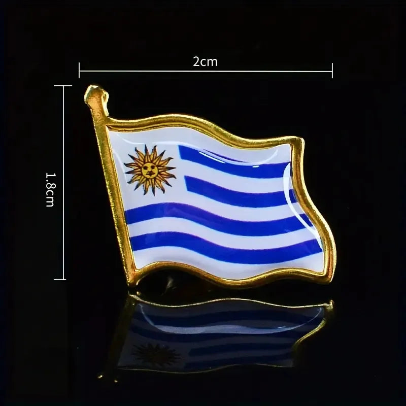 Pin Metálico Bandera Uruguay Para Eventos Broches Uruguay