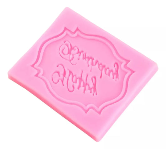 Moldes Silicona Feliz Cumpleaños Antiadherente Fondant