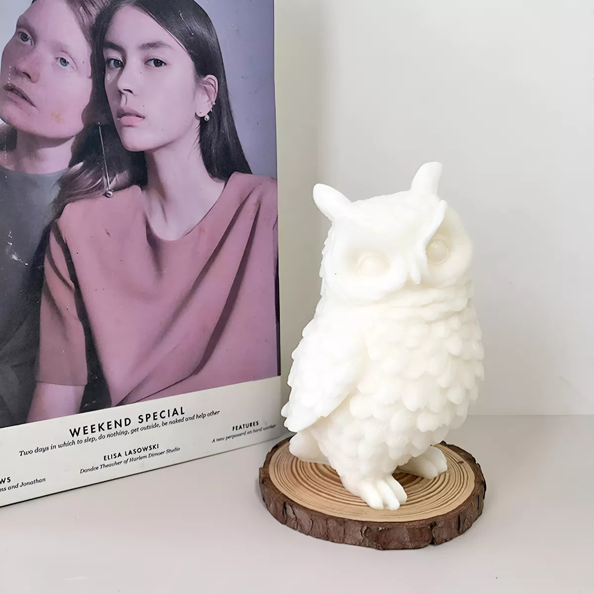 Molde De Buho Grande 15cm Velas Artesanias O Resina Epoxi