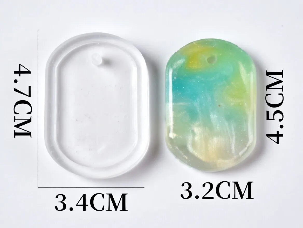 Moldes De Silicona Para Realizar Llaveros En Resina Epoxi 1u etiqueta