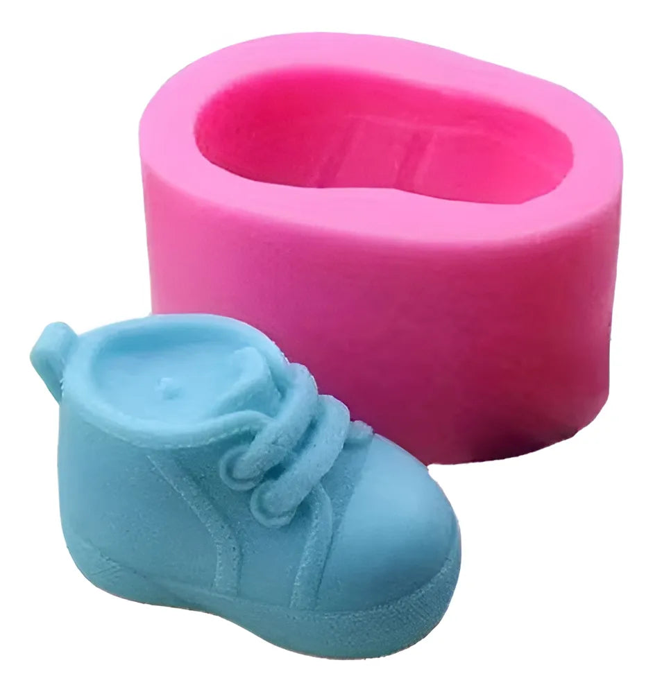 Molde De Silicona Zapato Zapatito Bebe Babyshower Souvenir R-014