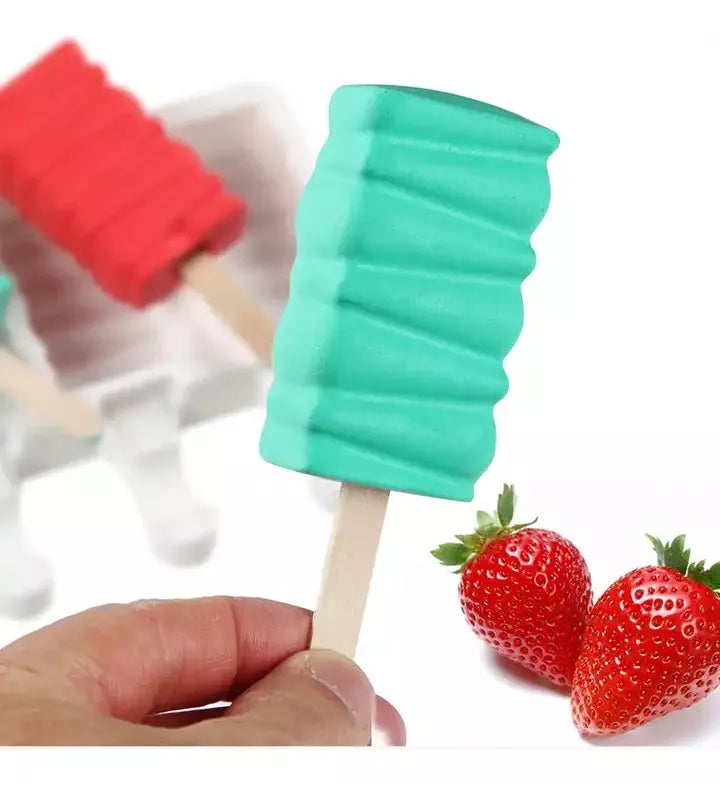 Molde de silicona para hacer helados Rectangular + 50 palitos de regalo