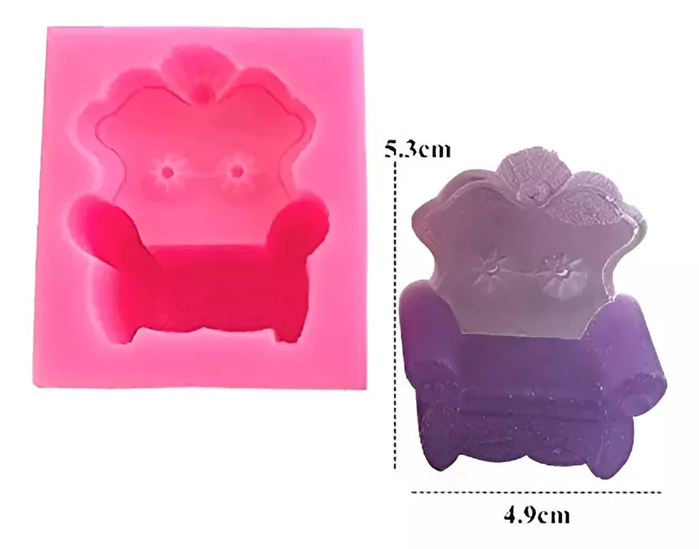 Molde De Silicona Para Tortas Forma Sillon Reposteria
