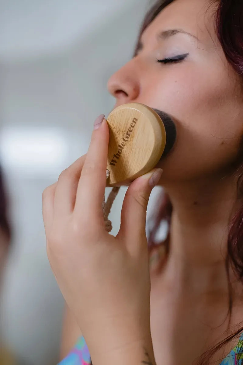 Cepillo Limpieza Facial Bamboo Natural Suave Piel Sensible