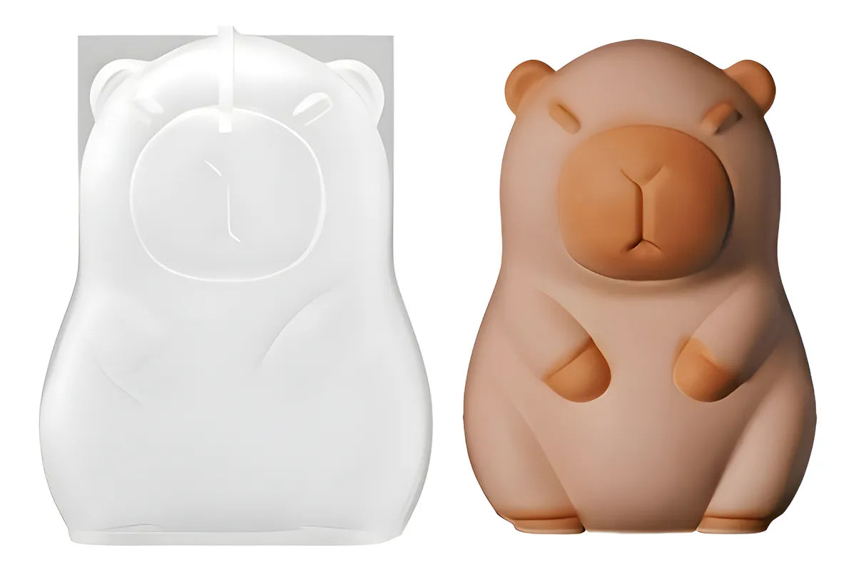 Molde Silicona Capibara Carpincho Souvenir Velas Yeso Resina