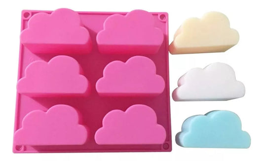 Molde De Silicona Forma De Nube Antiadherente Decoración