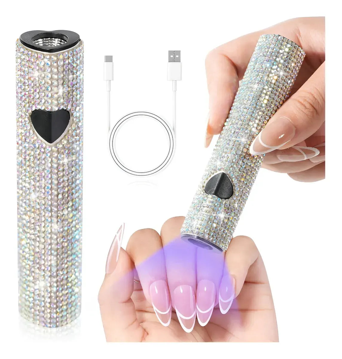 Luz Uv Portátil Para Uñas De Gel Secado Rápido Recargable fede adelan 03