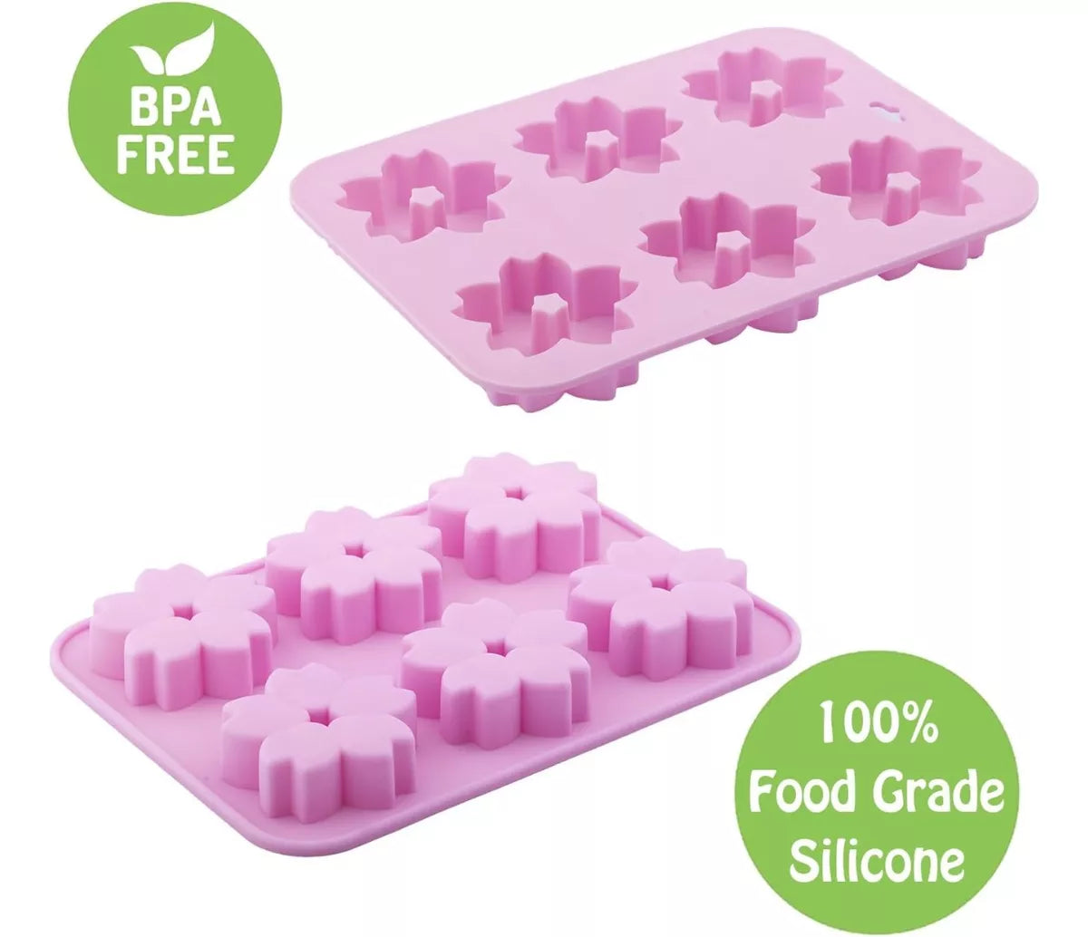 Moldes De Silicona Para Brownies Forma Flor