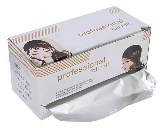 Papel Aluminio Profesional Para Mechas Peluqueria 50mt 12cm