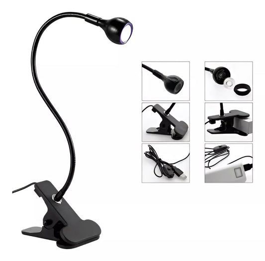 Lampara Led Para Uñas Uv Secado Uñas Practica De Escritorio NEGRA