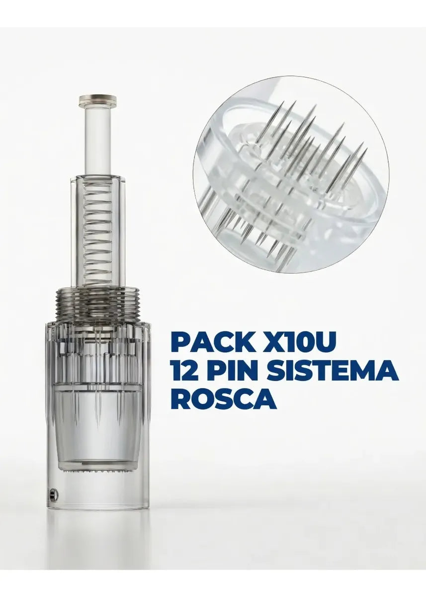 Agujas Repuesto Dermapen Sistema Rosca Nano 12 24 36