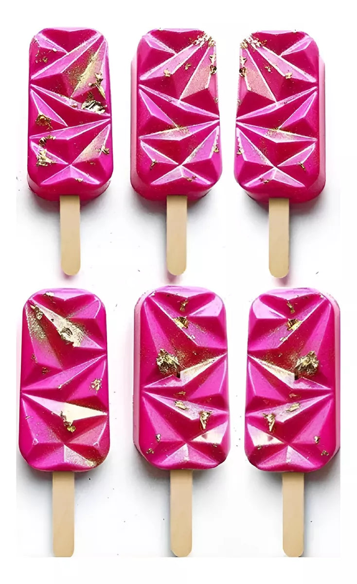 Molde de silicona para hacer helados Forma Divertida + 50 palitos de regalo