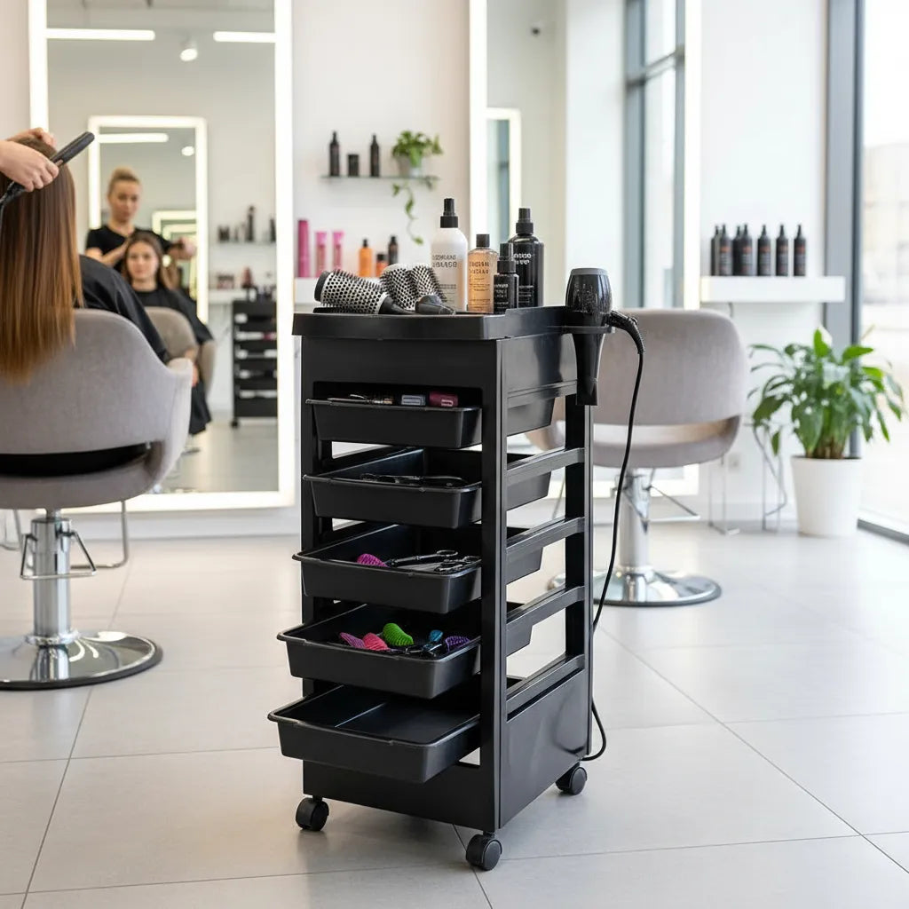 Carro Para Peluqueria Manicura Podologia Varios Estantes