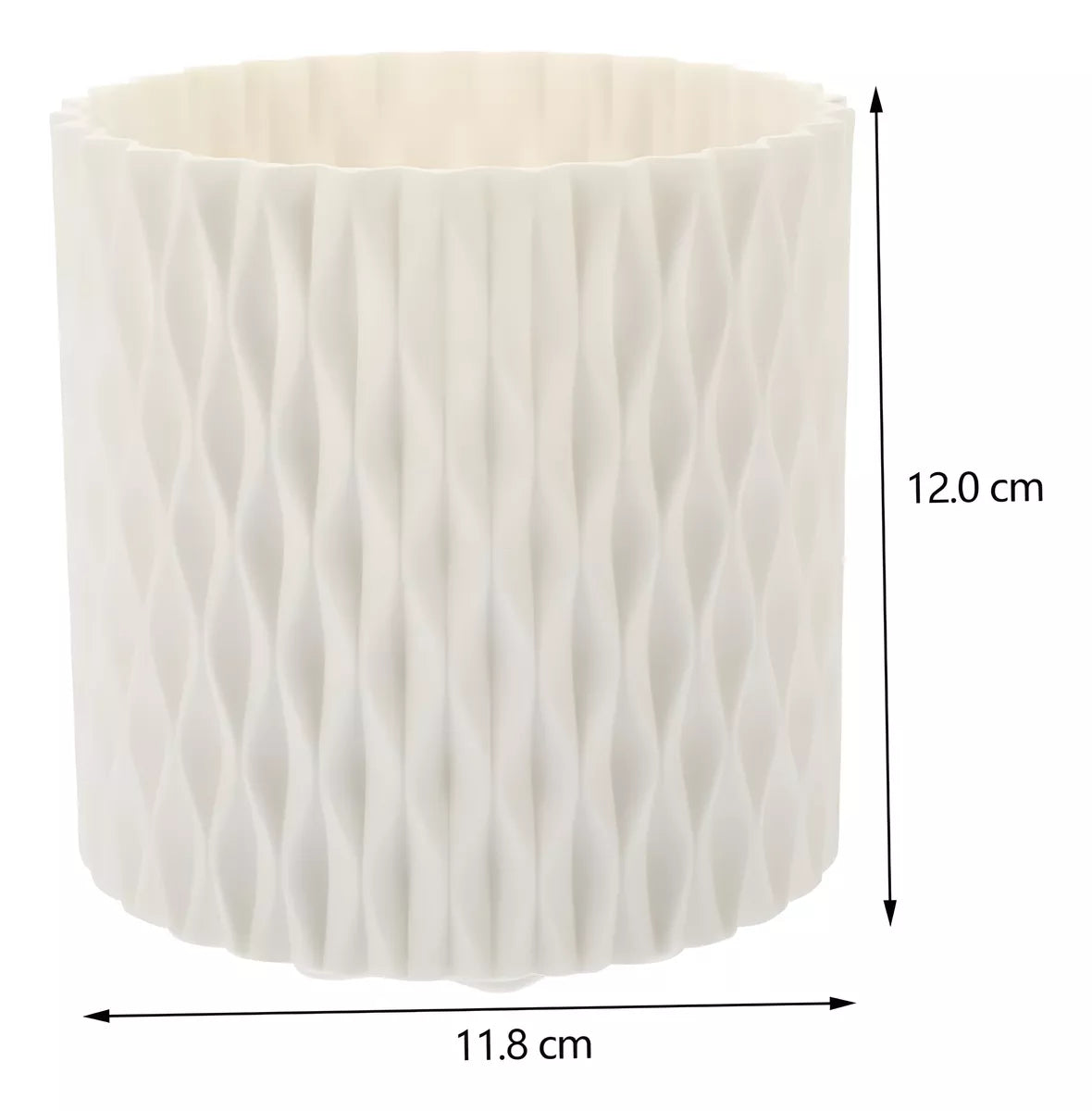Organizador De Maquillaje O Pinceles Giratorio 360° Moderno BLANCO