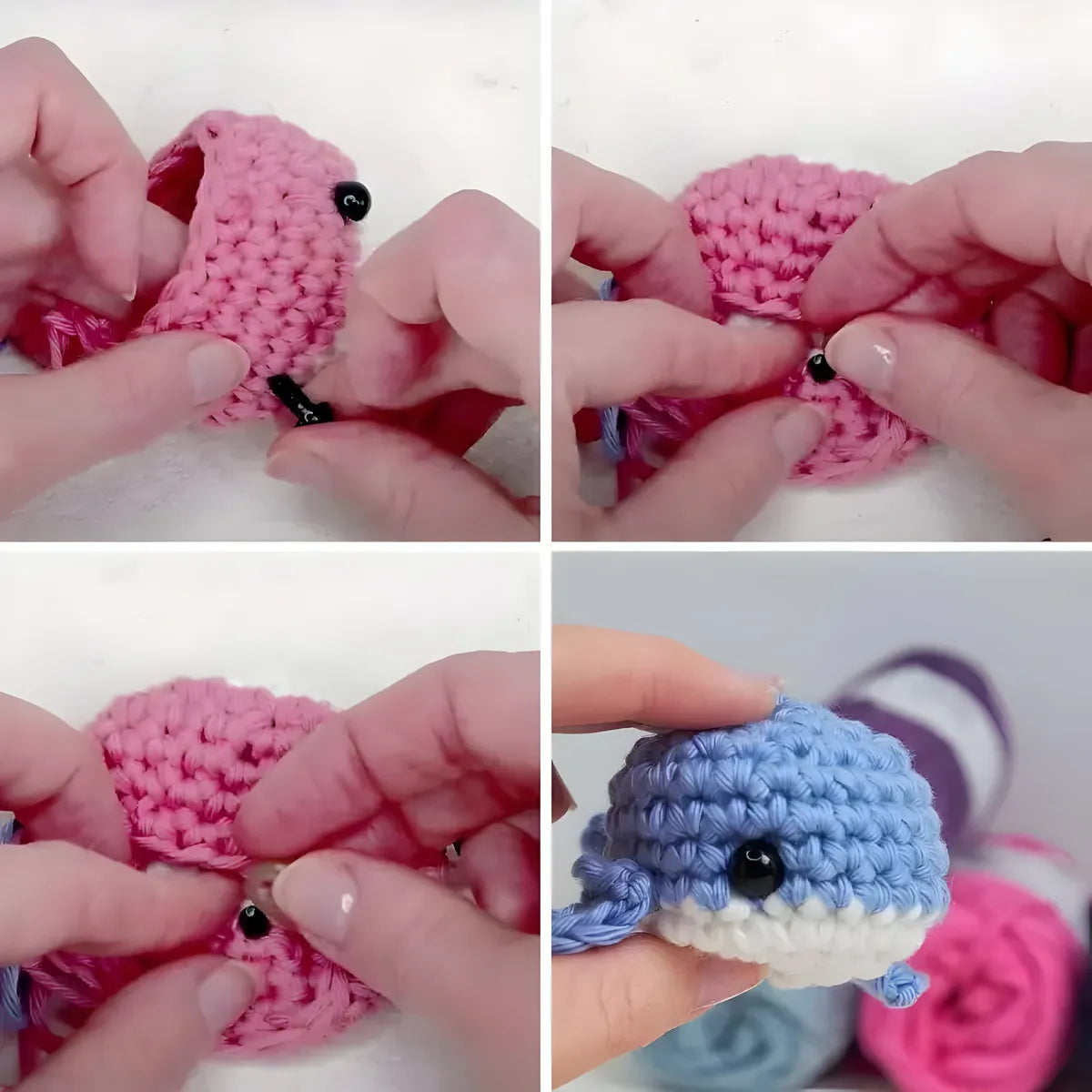 Ojos Seguridad Amigurumi 10 Mm Negro Crochet X 100un