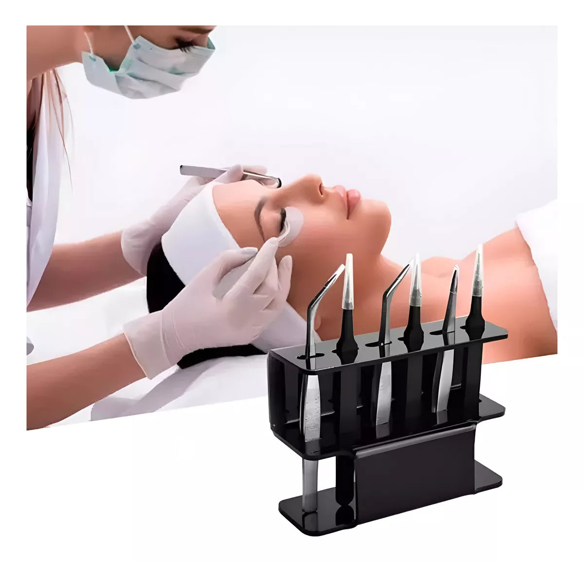 Soporte Para Pinzas De Pestaña O Pinzas De Cejas Extensiones