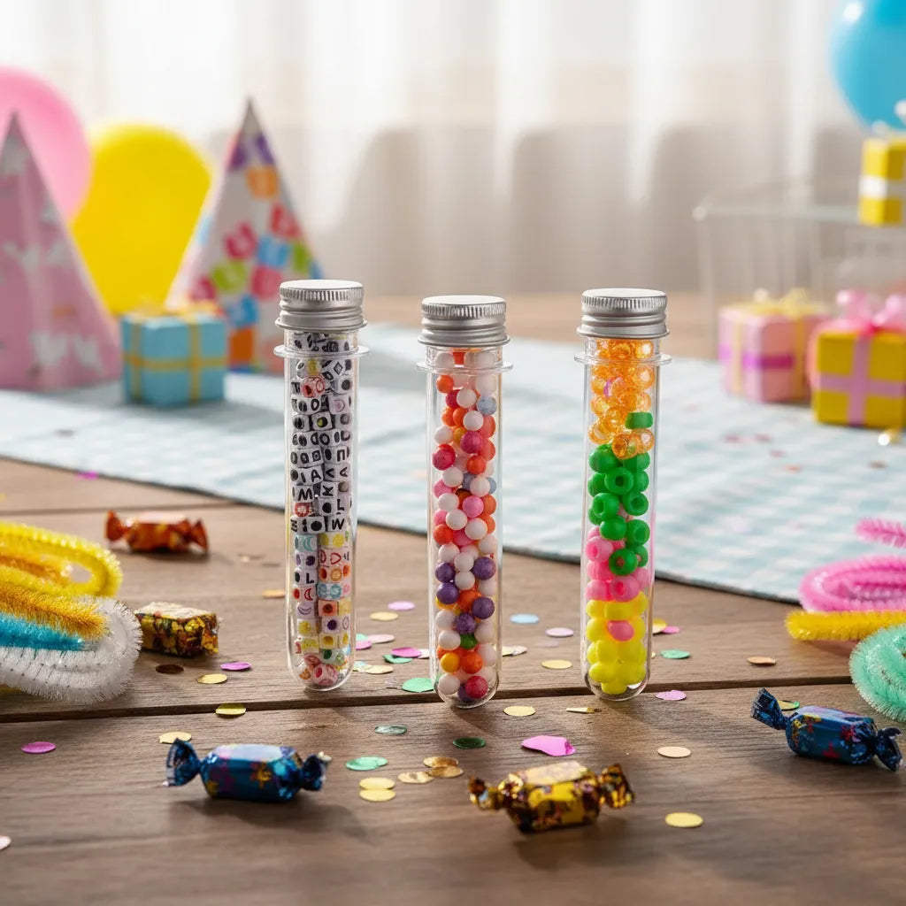 Tubos De Ensayo Para Souvenir Acrilico Golosinas X10un