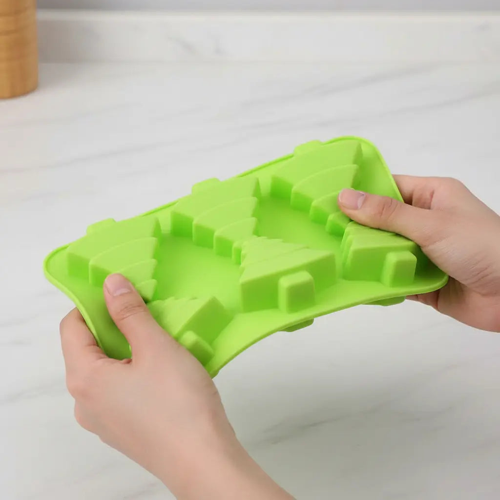 Molde Silicona Arbolitos De Navidad
