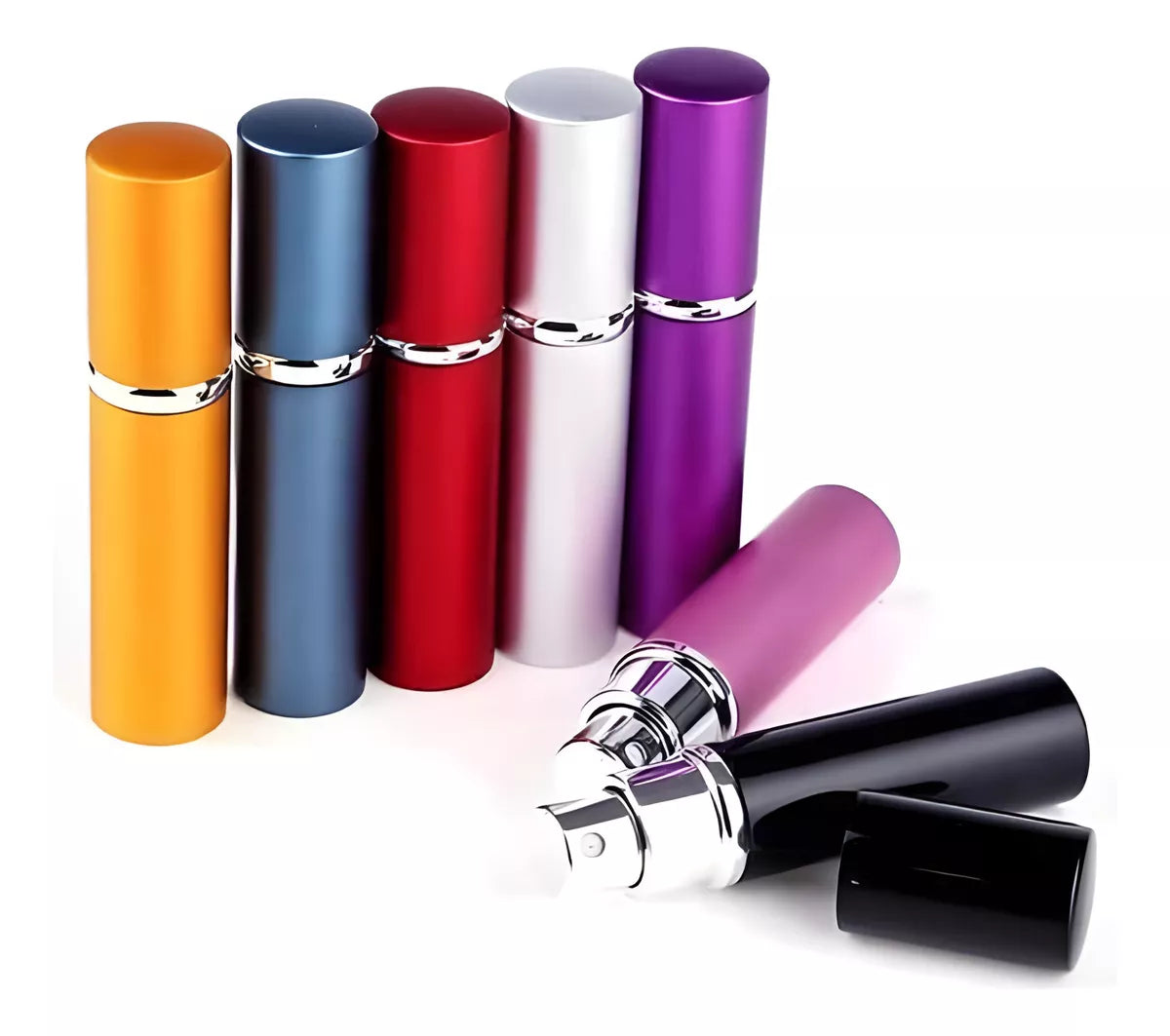 Mini Botella De Perfume Recargables De 10ml Varios Colores