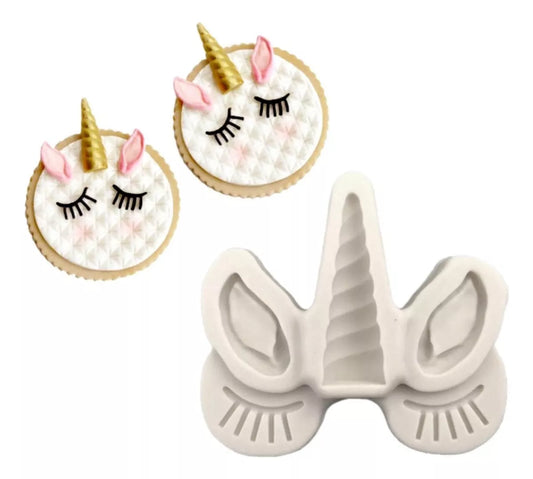 Molde De Silicona Unicornio Decoracion De Galletas Fondant