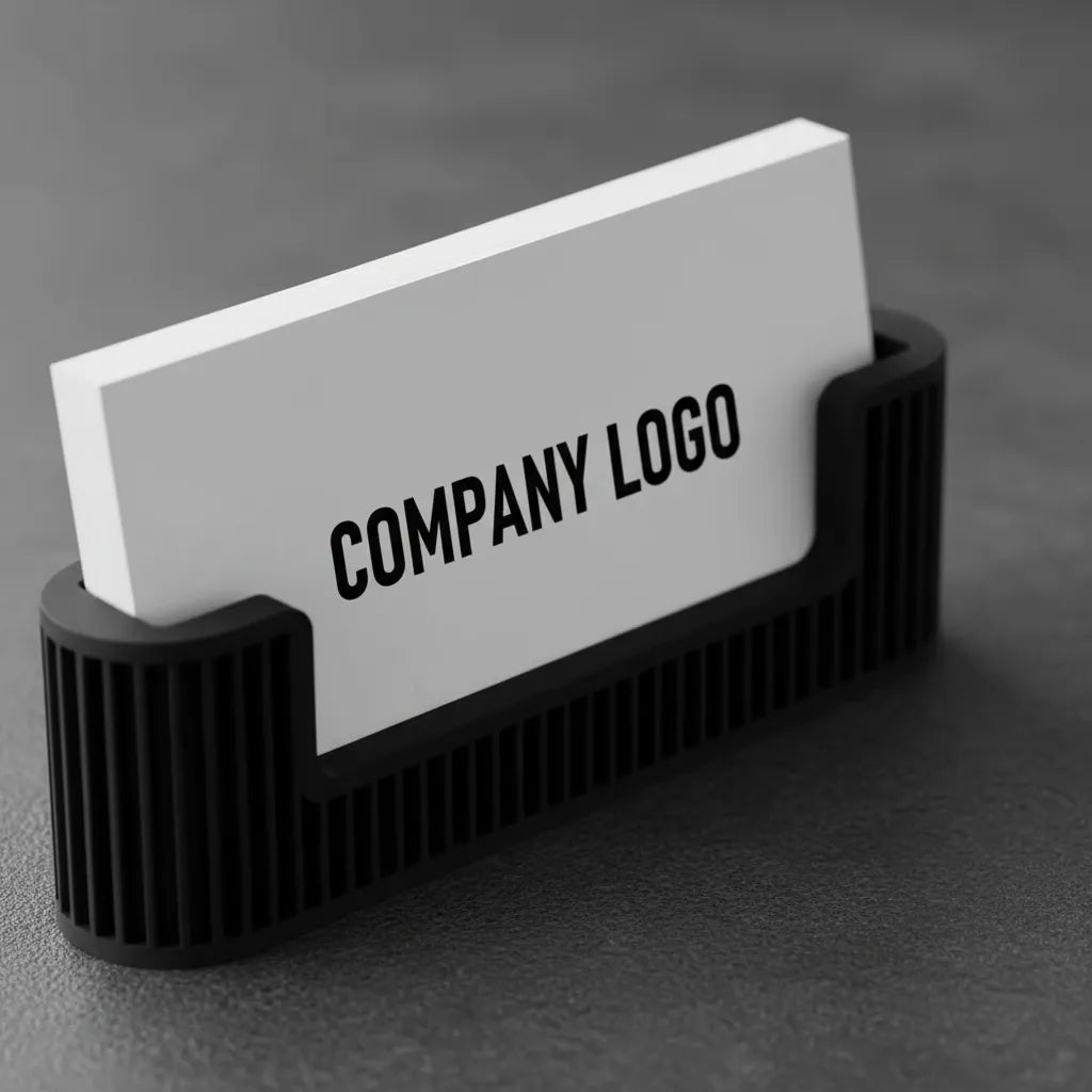 Tarjetero De Escritorio Negro Organizador Oficina Moderno 3